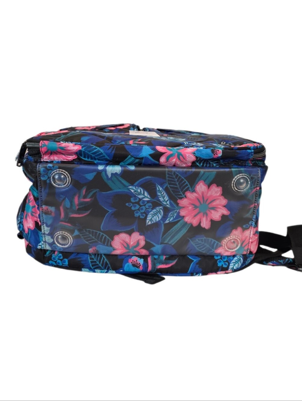 Lug Puddle Jumper Backpack - Black with Pink & Blues Floral - NWT - Picture 7 of 12